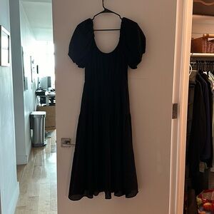 ASTR the Label Black Midi dress